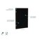 Ghent Enclosed Bulletin Board, 1 Door, Rcycl, Walnut Frm, 3 ft H x 2 ft H, Tan Spckl PN13624TR-TN - alternate 2